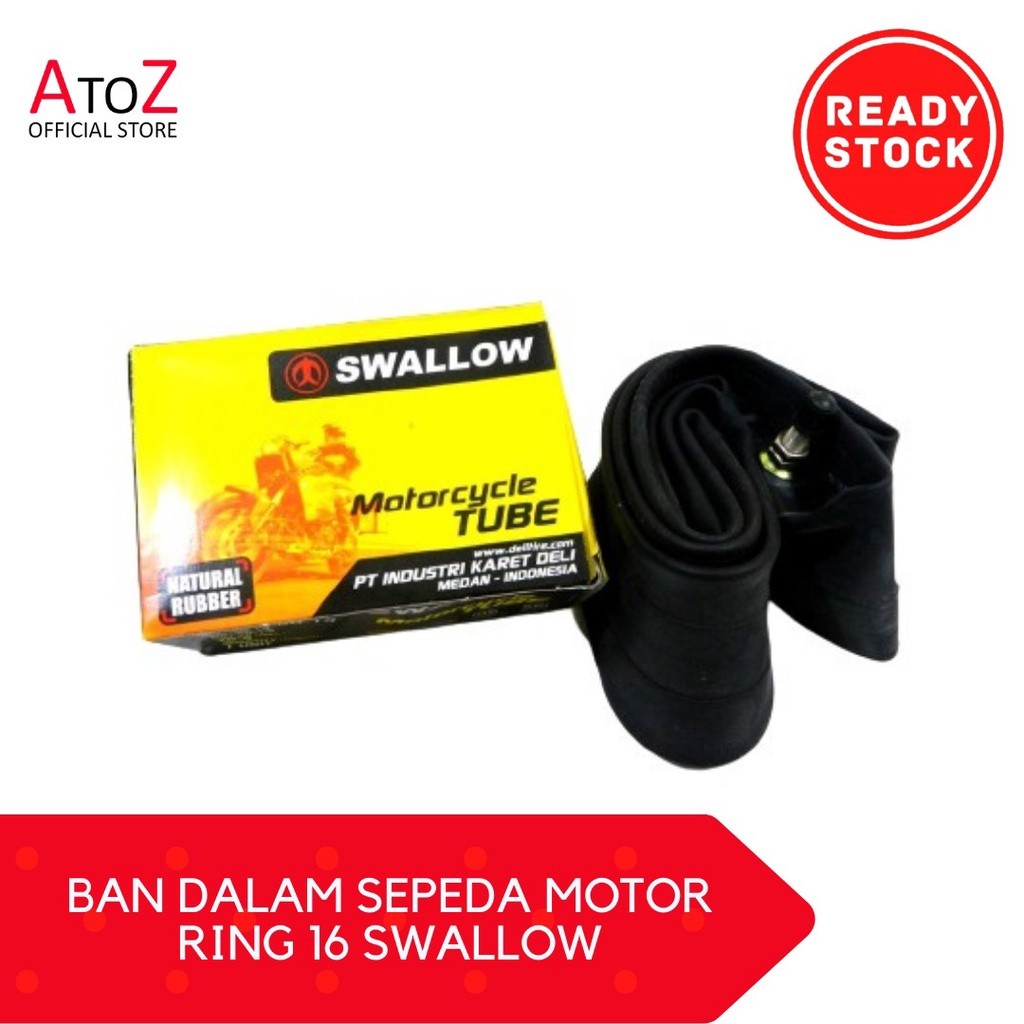 BAN DALAM MOTOR SWALLOW - BAN DALAM SEPEDA MOTOR RING 16 SWALLOW
