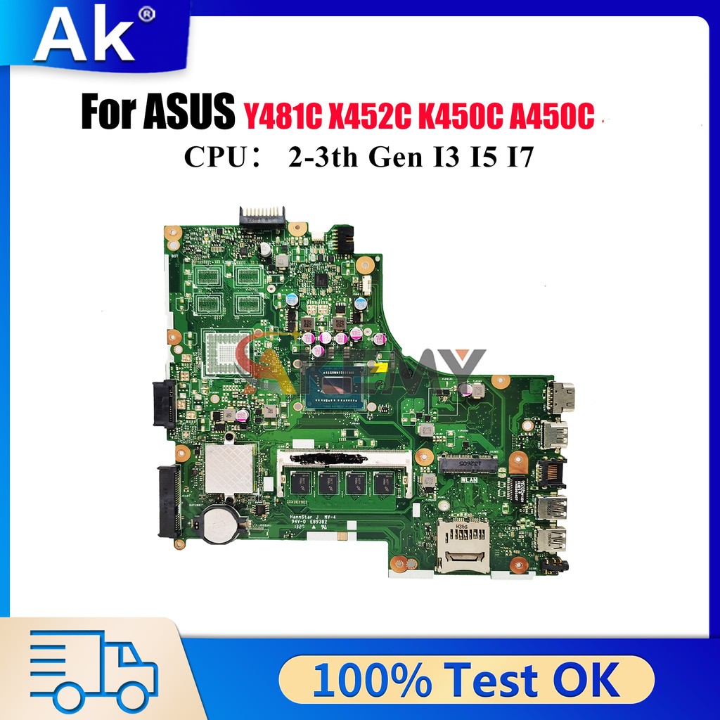 X450CA Laptop Motherboard For ASUS VivoBook X450CL X450C X452C Y481C X450CP K450C X450CC A450C Mainb