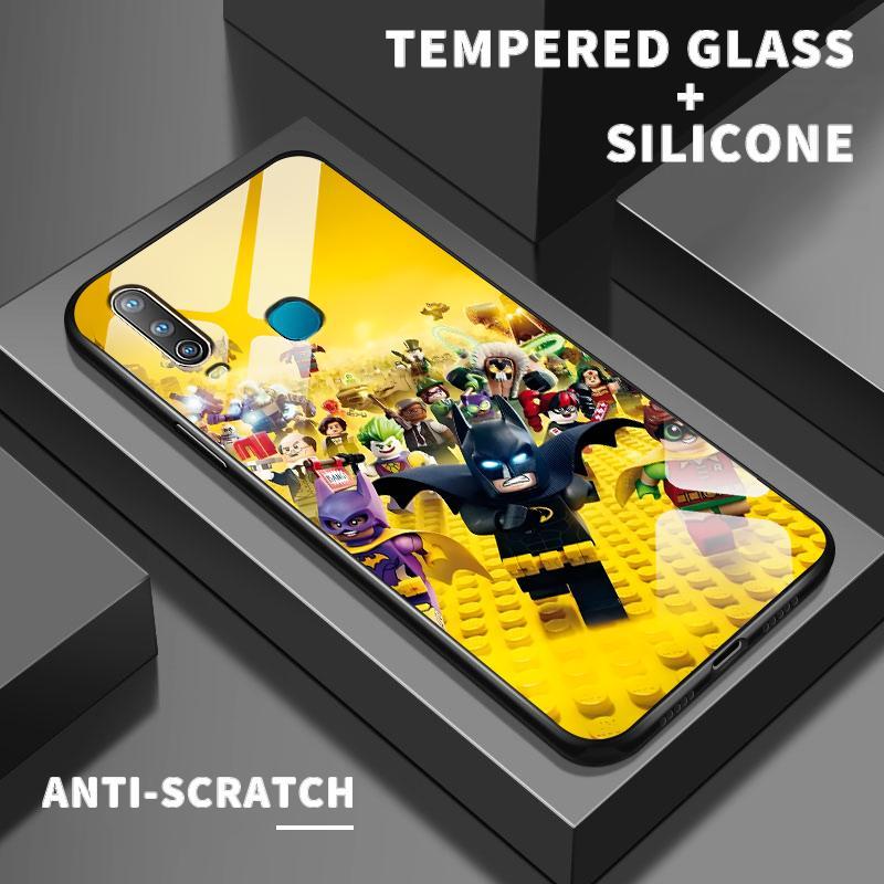 Glass Kaca vivo Y17 Y17s Y15 Y15s Y15a Y15c Y16 Y19 Y12 Y12a Y12s Y12i Y11 2019 Y11s Case Unik Kartu