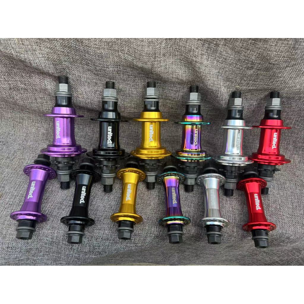 Hub BMX United LHD/RHD dengan bearing kaset, 6 pawls, 120 bunyi, 9T, 14mm, 36h.