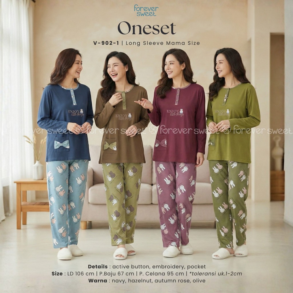 Baby Doll Setelan Panjang Panjang Mama Size Forever Sweet