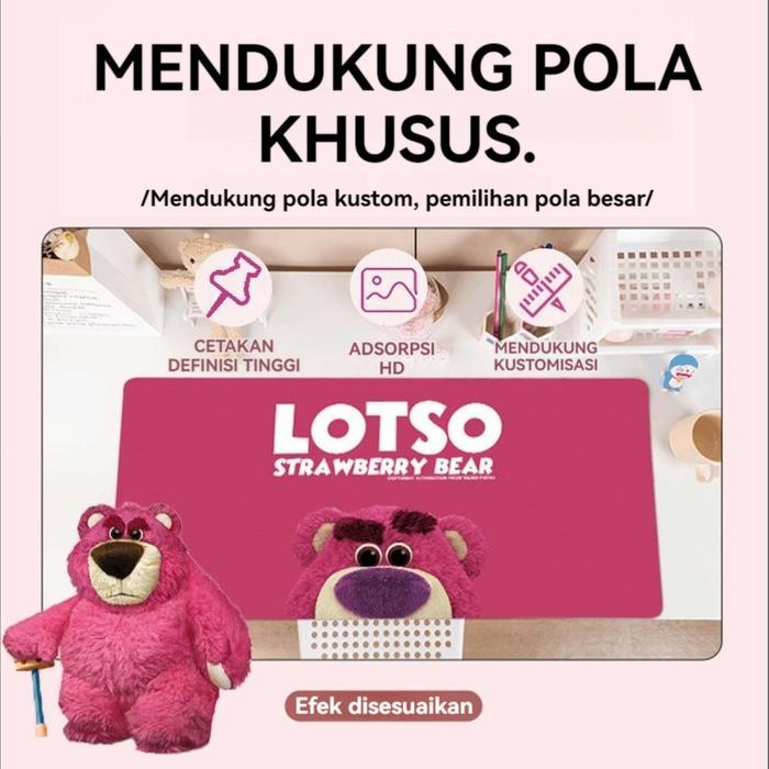 Alas mouse Alas Meja Alas mouse komputer game ekstra besar Alas mouse komputer game beruang stroberi