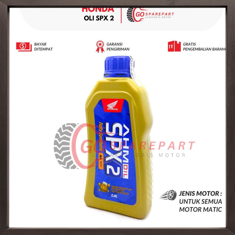 OLI SPX2 OLI SPX 2 24 X 0, 8 LT MOTOR HONDA BEAT / OLI MESIN MATIC MOTOR SCOOPY / OLI AHM OIL SPX2 V