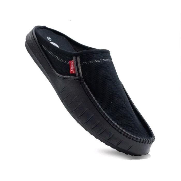 Sendal Pria Tearu ARDILES MANCO/STRAIDER TOP EDISI Casual Shoes - Hitam - Straider/Hitam, 41