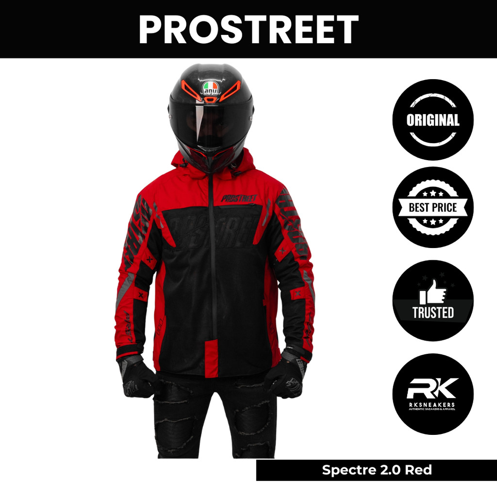 Jaket Prostreet Spectre 2.0 Red (Include Protector) 100% Authentic
