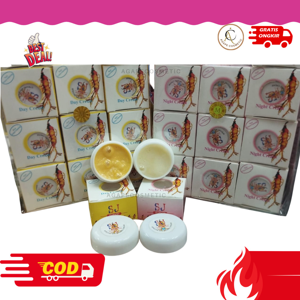 (Per pc/Ecer) cr sj gingseng ginseng s/m siang malam (1) krim (BEST SELLER TERLARIS)