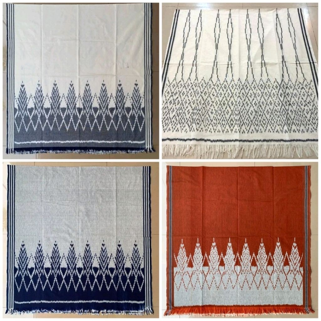 Kain Tenun Troso Bahan Baju Tenun Motif Cemara Kain Tenun Putih Kain Teracota Kain Abu