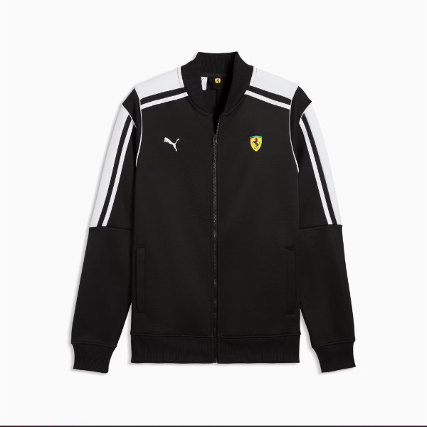 PUMA Jaket Ekslusif Collab Ferrari Pria Ferrari MT7 Track Jkt. Warna PUMA Black - 635833 01