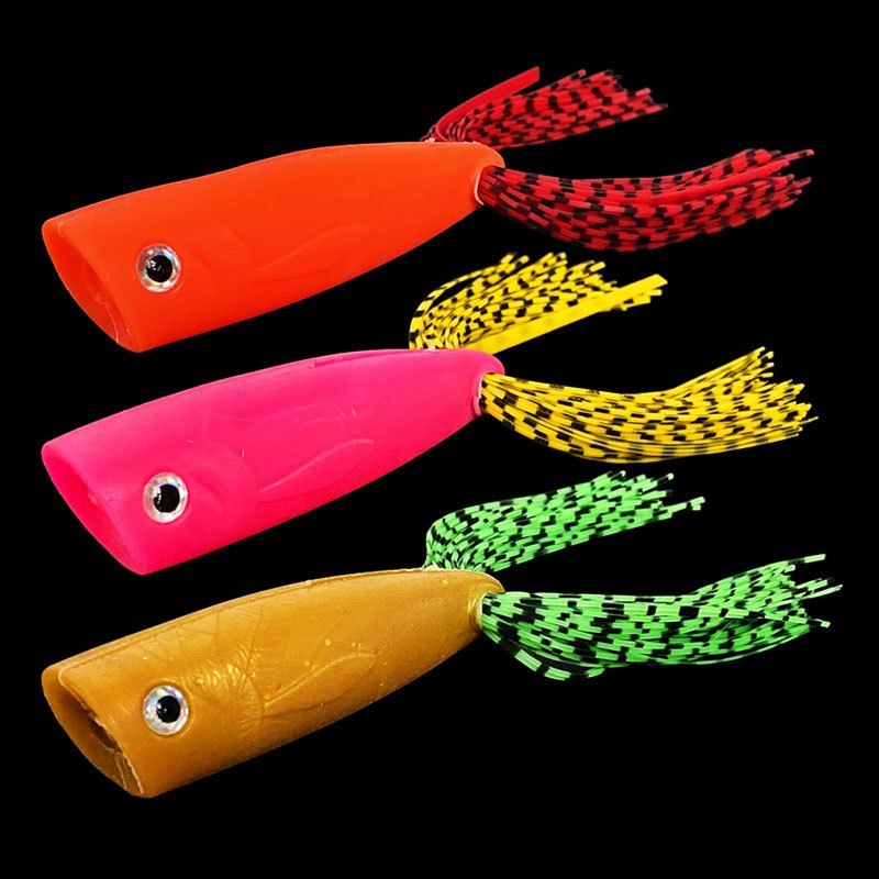 Soft Popper Fishing Lure Topwater – Umpan Pancing Laut Target Kerapu Tenggiri