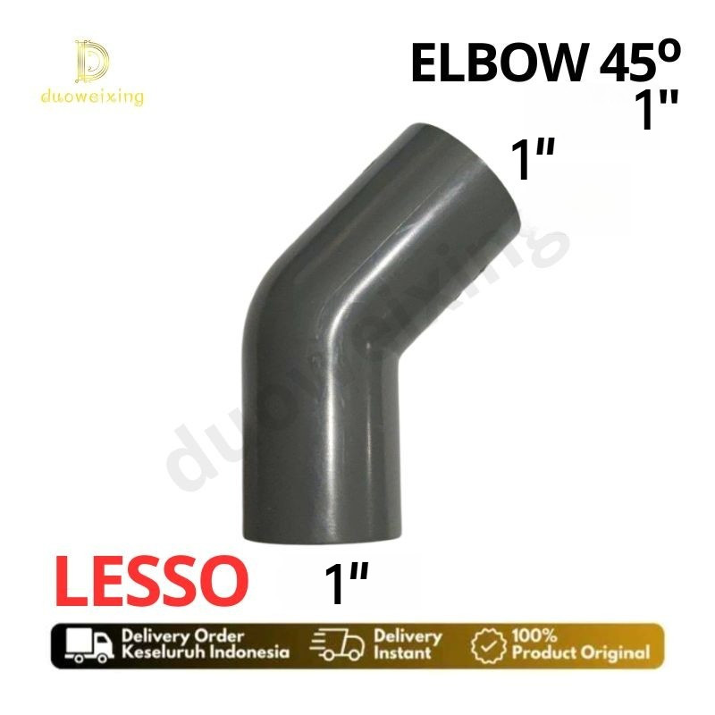 LESSO PVC Elbow 45° 1" PVC AW / Knee 45° 1 inch AW