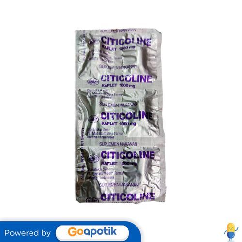 Citicoline Mahakam 1000 Mg Strip 6 Kaplet