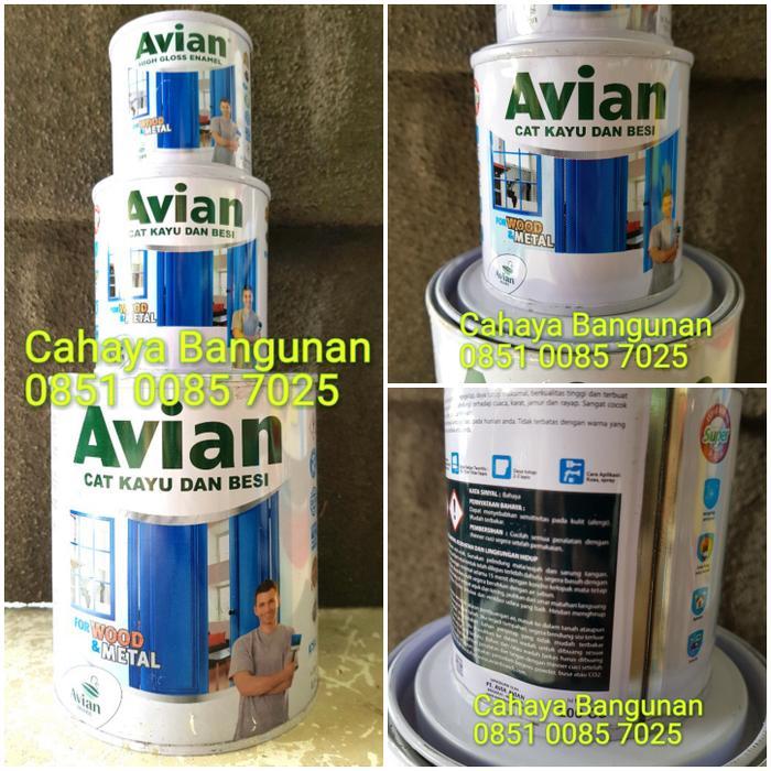 GUARDSPACE AVIAN Cat Minyak Kayu Dan Besi 200cc 200 cc Kaleng Kecil Sedang Warna - Putih