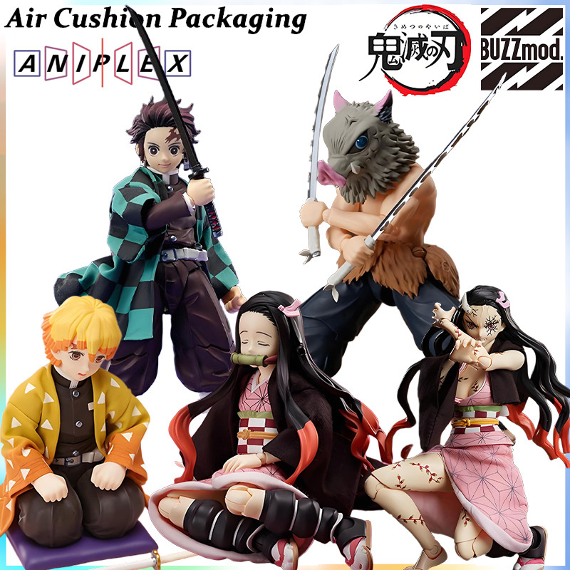Aniplex Genuine BUZZmod Demon Slayer: Kimetsu No iba Agatsuma Zenitsu Kamado Nezuko Kamado Tanjirou 