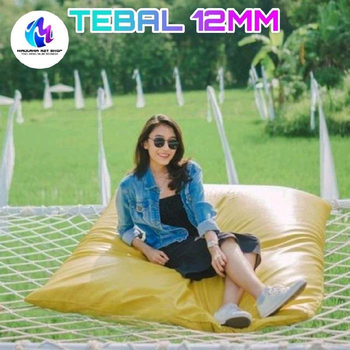 Jaring Pengaman Safetynet Bahan Tambang Nilon Putih Tebal 12mm Untuk Ayunan Gantung Hammock Outdoor 