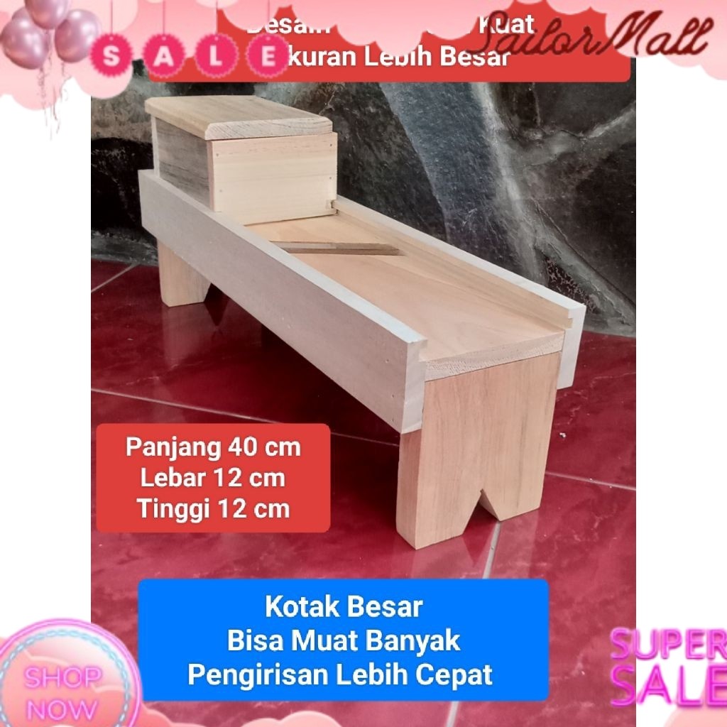 Pengiris bawang JATI BELANDA Ukuran BESAR/ Irisan bawang merah/Pengiris serbaguna AUTO HEMAT 