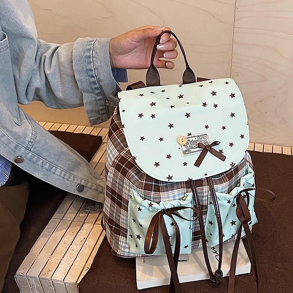 Tas Ransel Ins Kupu-kupu Fashion Korea Tas Sekolah Cewek Tas Ransel Manis Tas Sekolah Kapasitas Besa