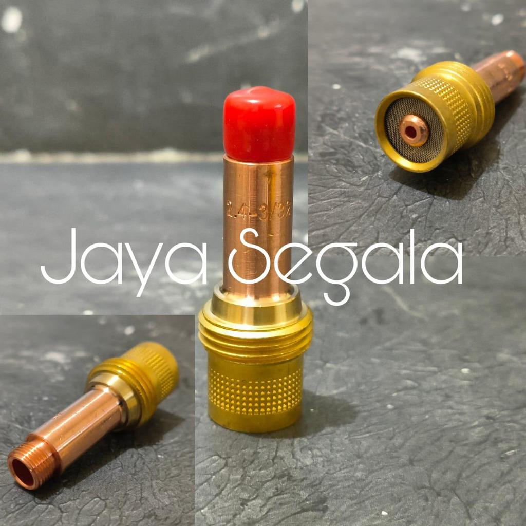 Gas lens Collet Body TIG Argon 2.4mm Tang las WP-17 WP-18 WP-26