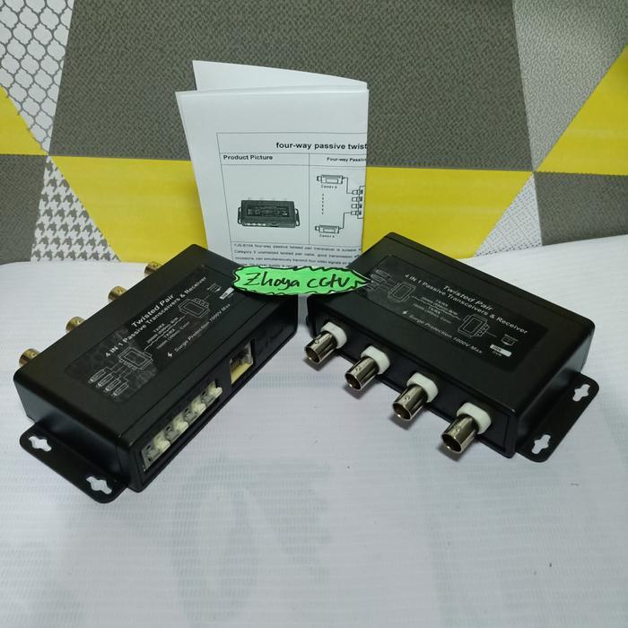 video balun 4ch passive cctv