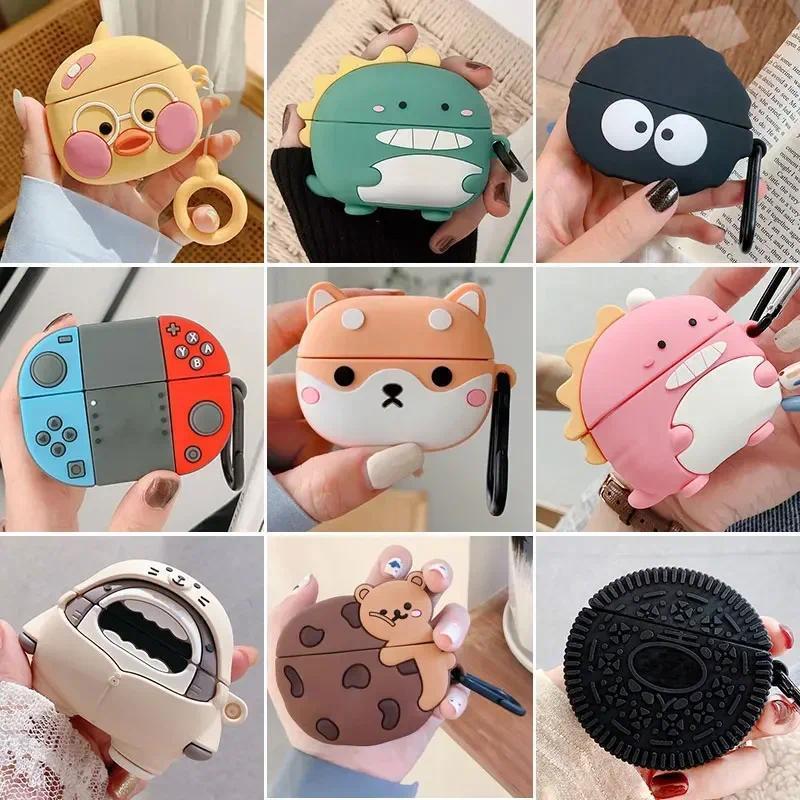 Earphone Cases Cover for Redmi Buds 3 Lite Cute Cartoon Silicone Wireless Bluetooth Headset Protecti