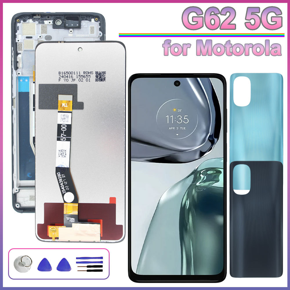 LCD for Motorola Moto G62 5G LCD Display Tou Screen Digitizer Assembly for Moto G62 5G XT2223 Phone 