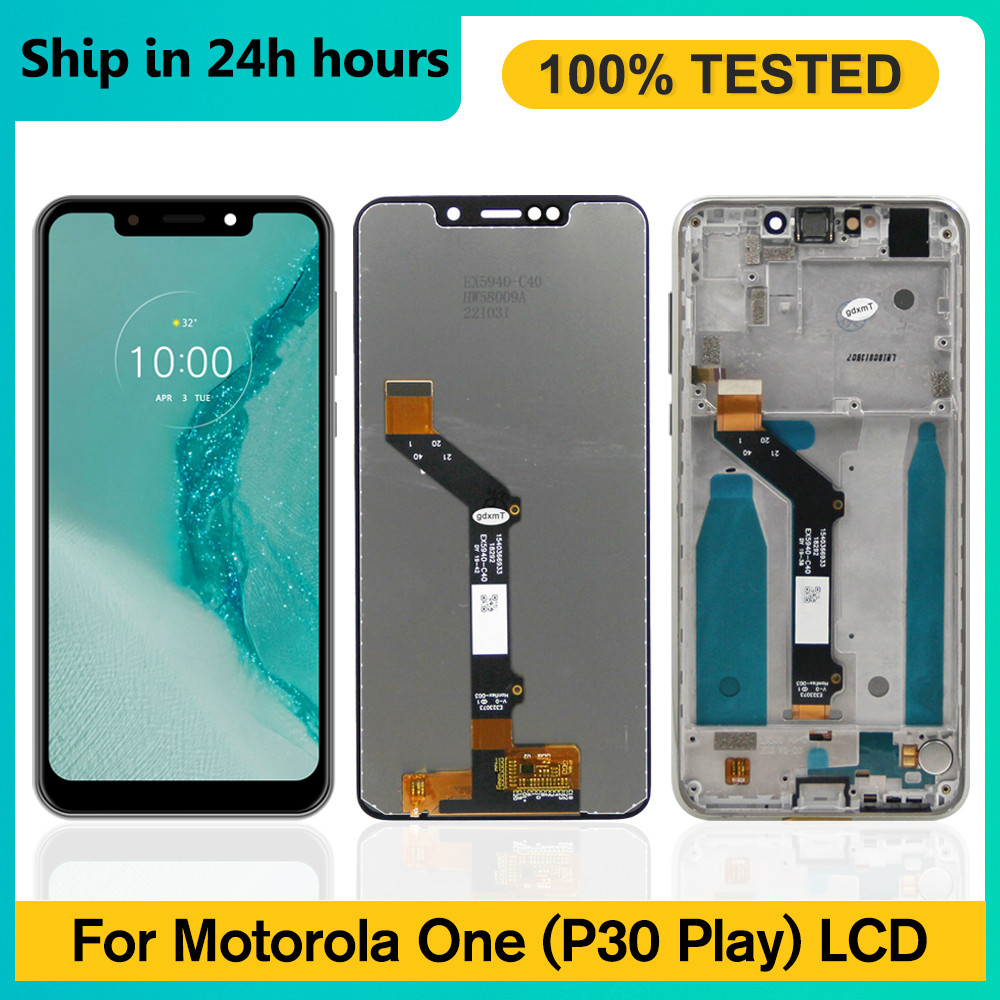 5.9" LCD For Motorola Moto One P30 Play Display Tou Screen Assembly For Motorola One P30 Play XT1941