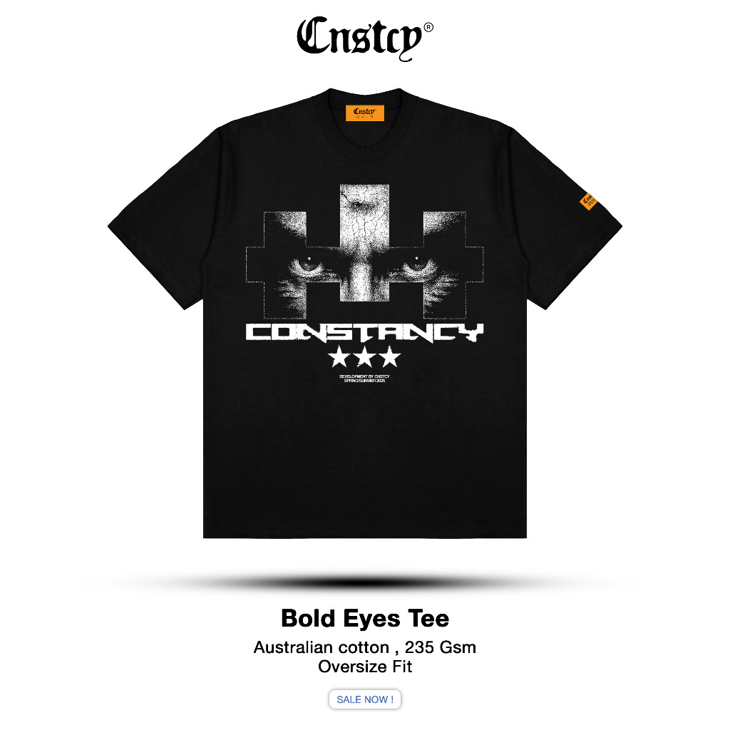CONSTANCY - BOLD EYES  cotton 22S  - Oversize fit