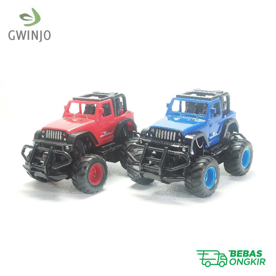 Mainan Remot Kontrol RC Mobil Racing Offroad Model Jeep Rubicon Wrangler Mini Remote Control LED
