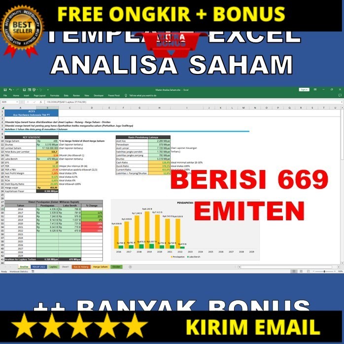 Template Excel Analisa Saham