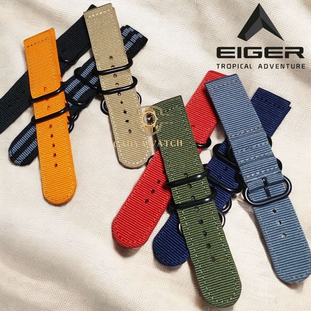 Tali Jam Tangan Kanvas Eiger Antero Strap Jam Eiger Antero 22mm