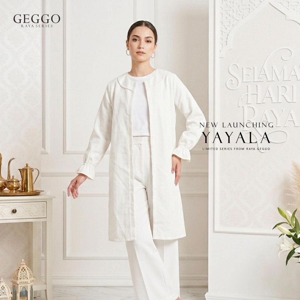 GEGGO RAYA SERIES - YAYALA Tunik Outer  Bahan Katun Atlanta Baju Lebaran Viral 2026