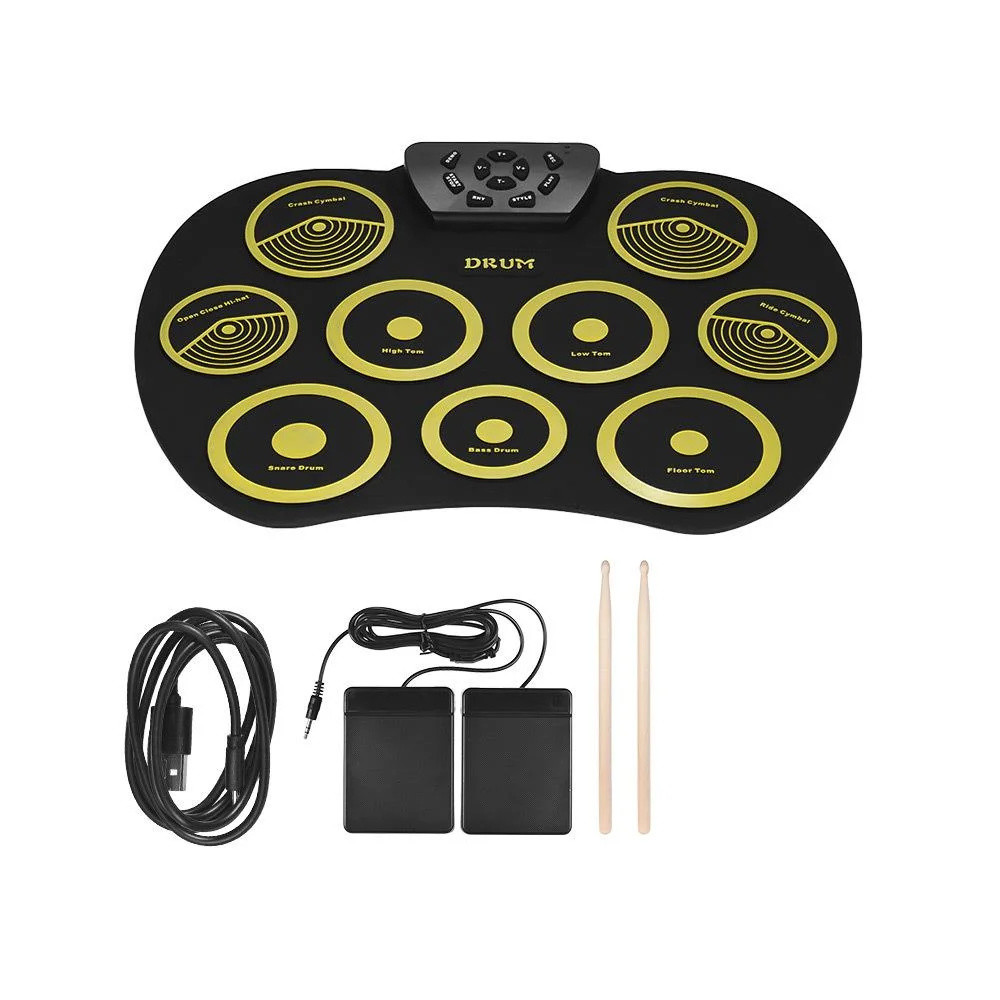 Roll-up Drum Kit Percussion Instrument Roll-up Drum Kit For Beginners And Children USB Roll-up Elect