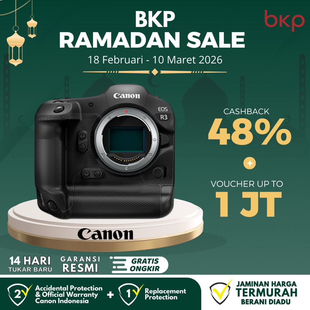 Canon EOS R3 Mirrorless Camera Canon EOS R 3 EOS R-3 GARANSI RESMI