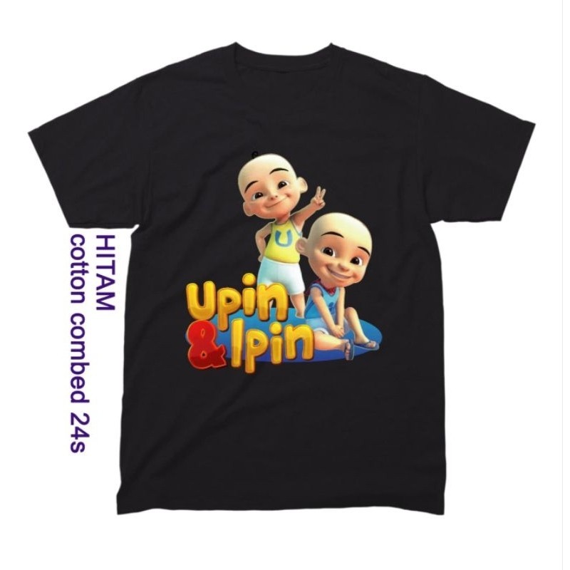 Kaos karakter Upin ipin Baju Anak Upin Ipin Cotton Combed 24s 1-11 Th Fashion Unsiex