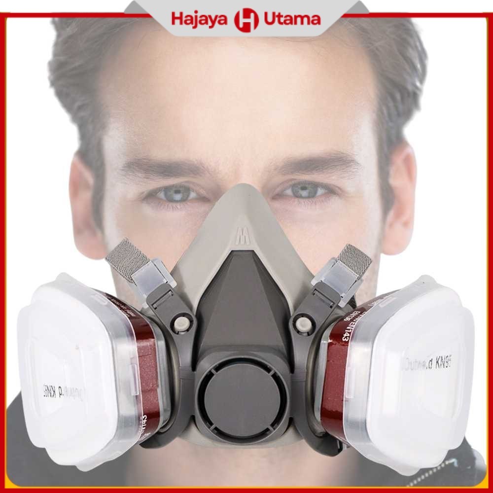 Masker Gas Half Mask Respirator KN95 - 6200