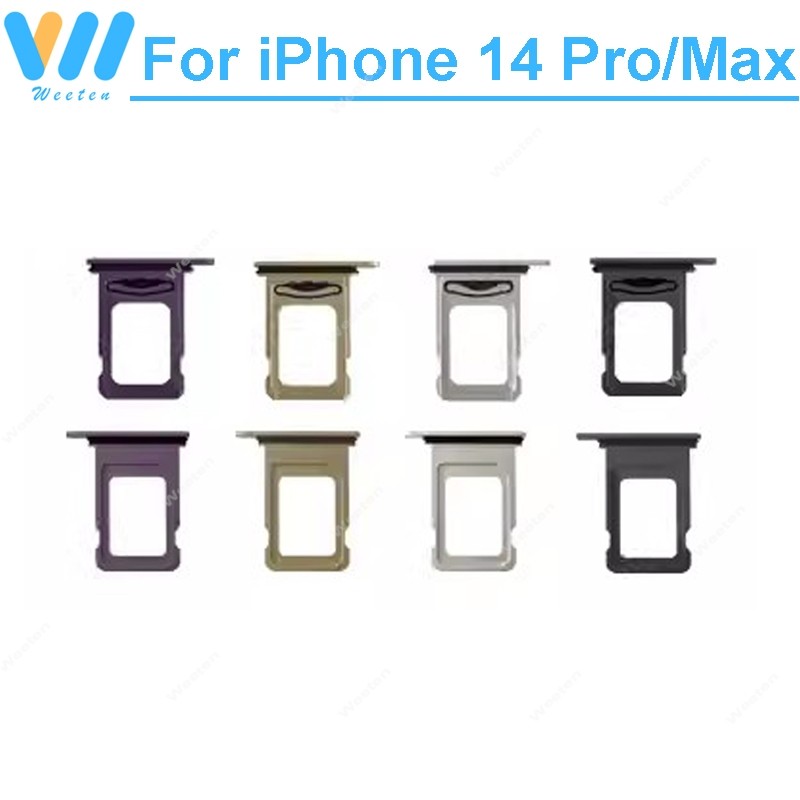 Single Dual SIM Card Tray For iPhone 14 Pro 14Pro Max Dual Single SIM Card Tray Holder SIM Card Read