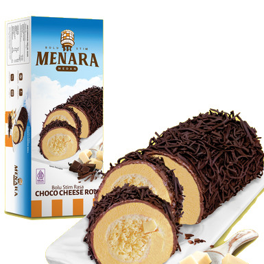 Bolu Menara Bolu Stim Choco Cheese - 600gr