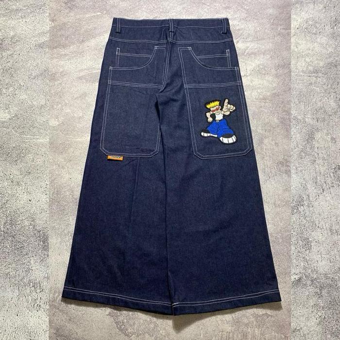 [BEST QUALITY] SNSCO Y2K BAGGY JORTS BIG POCKET JEANS BUKAN JNCO - BAGGY, 28