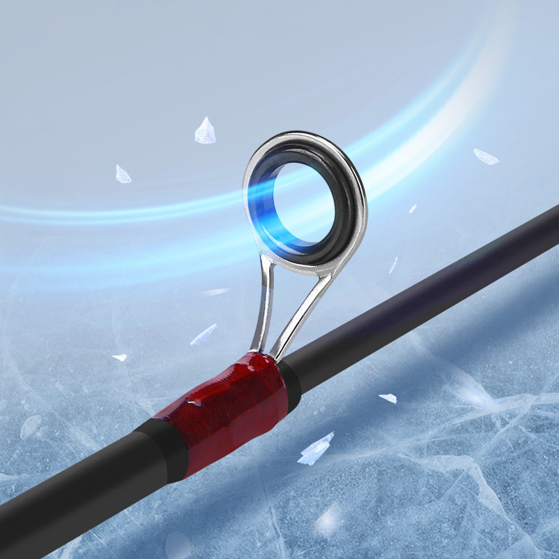 WEIHE Fishing Tackle Carbon Mini Winter Ice Fishing Shrimp Rod Mini Ice Fishing Rod And Reel Set Win