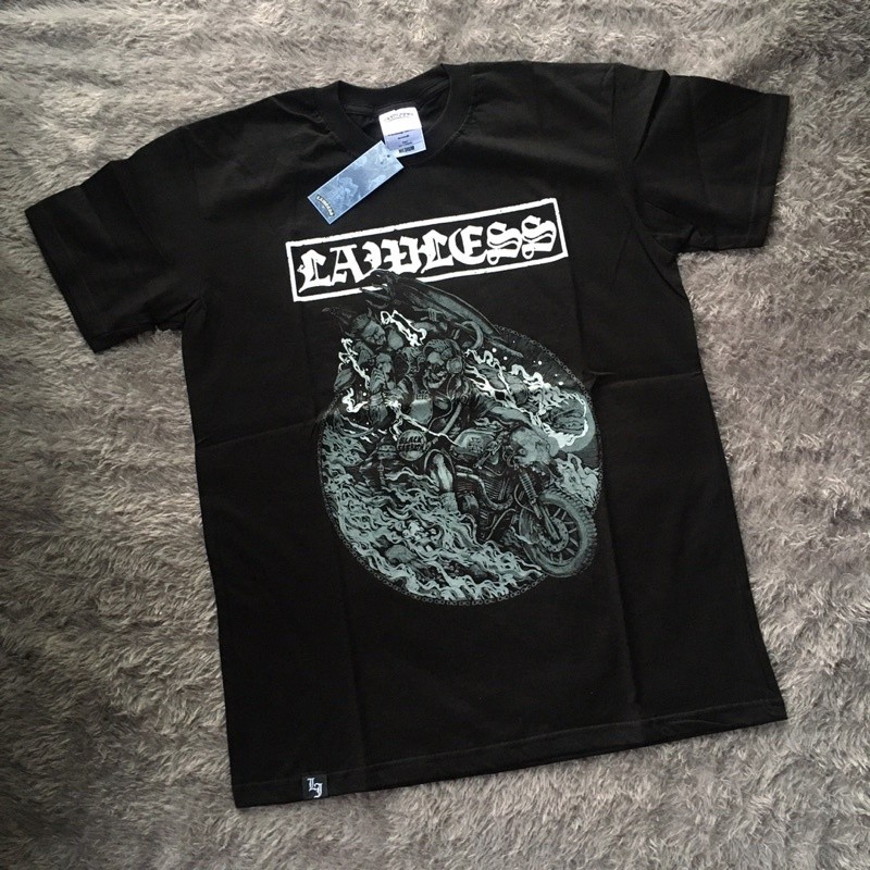 (COD) monggo kaos lawless jkt original resmiiiii not burgerkill adamantine seringaix raisa