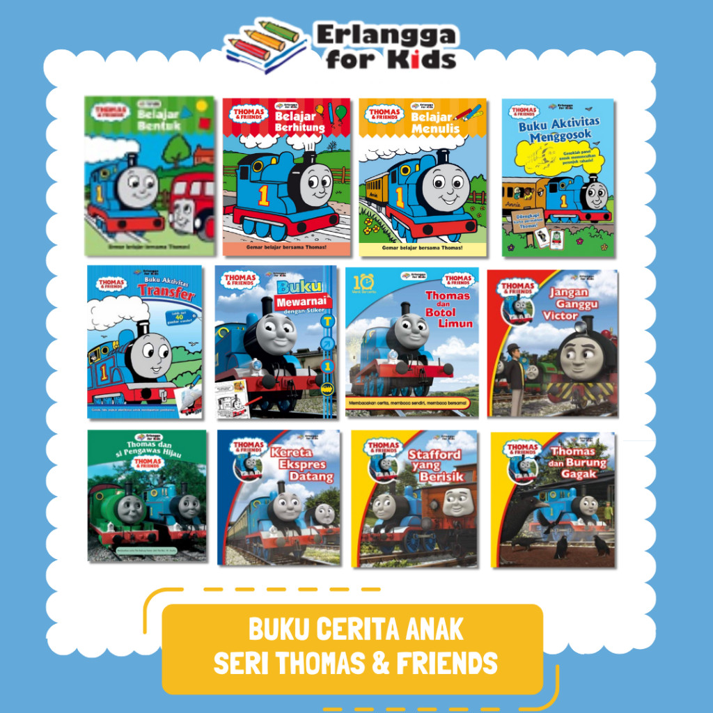 [Erlangga ] Buku Cerita Anak Seri Thomas & Friends