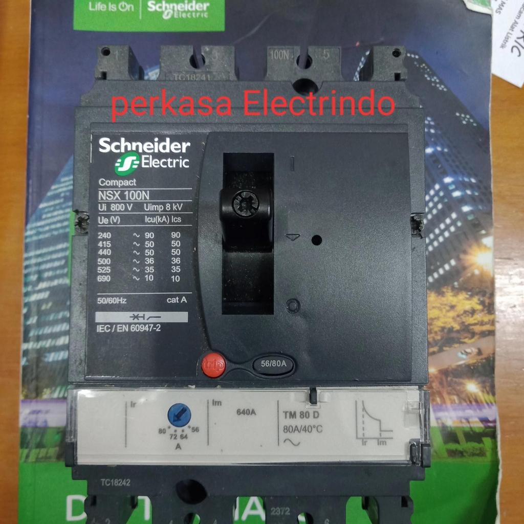 Mccb Schneider NSX 100N 3P 80A