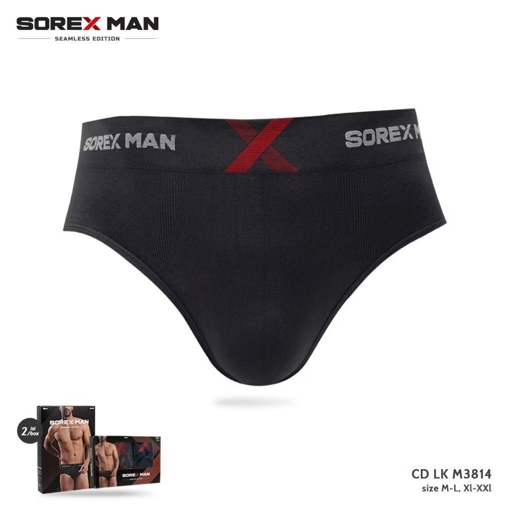 (2pcs) Celana Dalam Pria Sorex Man / Celana Dalam Pria Dewasa Sorex / Sempak Pria / Celana Dalam Lak