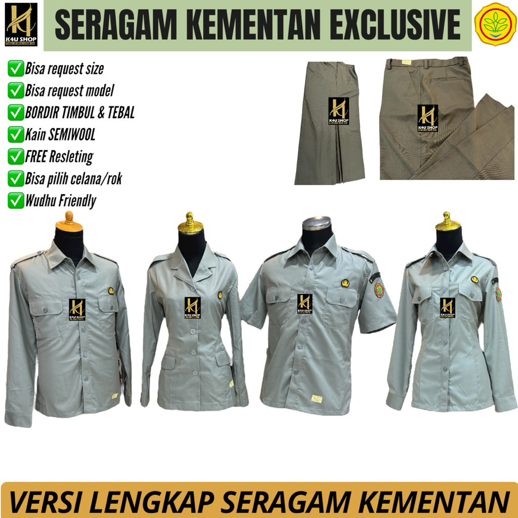 FLASH SALE PAKAIAN SERAGAM DINAS PERTANIAN (PDH PERTANIAN) PDH KEMENTAN