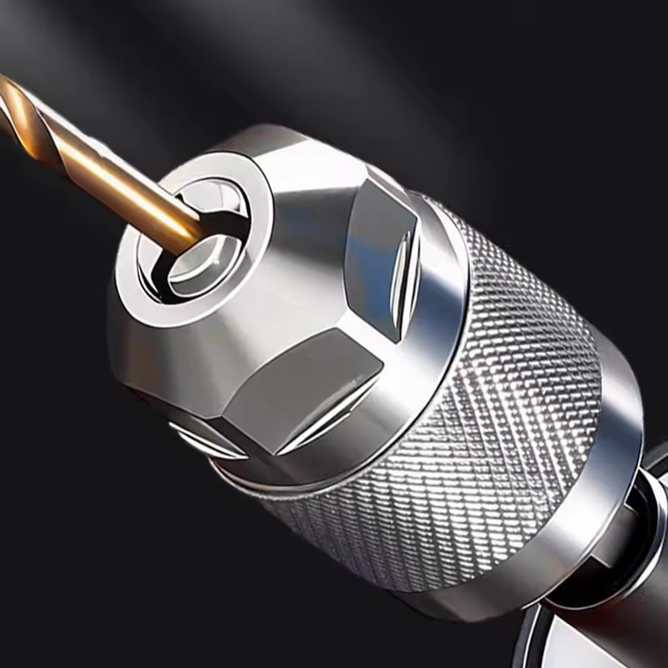 Drill Chuck Adapter Quick Change Pneumatic Drill Chuck 3-Jaw Hex Shank Chuck Professional Converter 