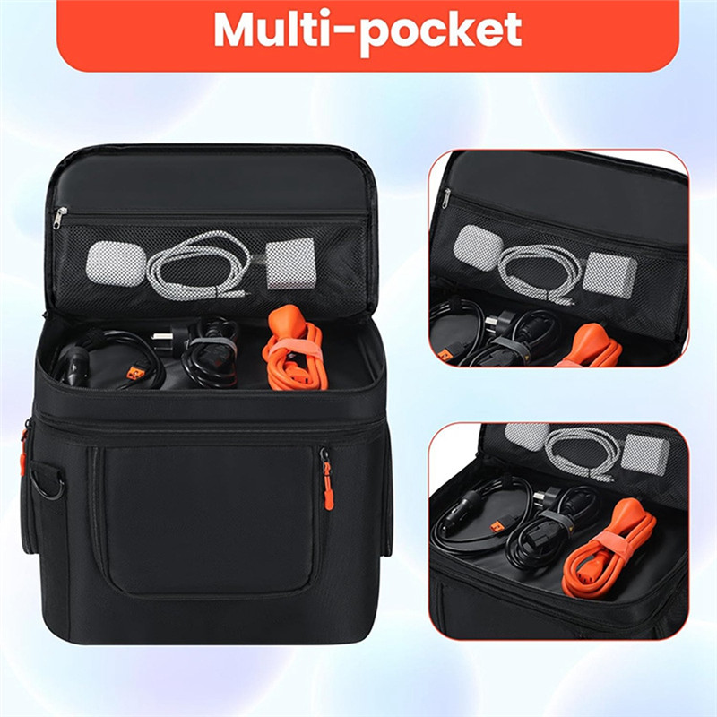 A32TWaterproof Bottom And Side Zipper Carrying Bag For Jackery Explorer 1000 V2 Power Station Storag
