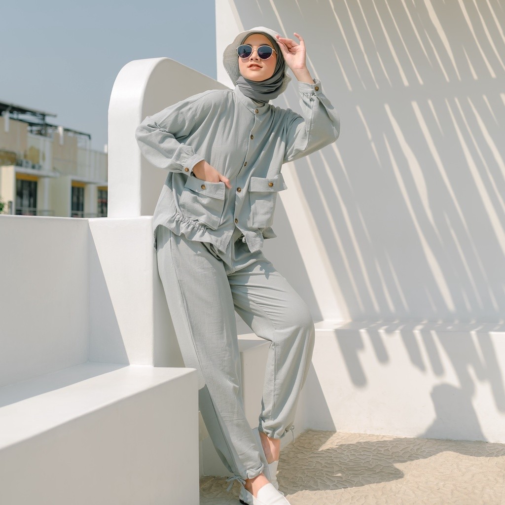 Lozy Hijab - Rumi Pants ( Bawahan Wanita Linen )