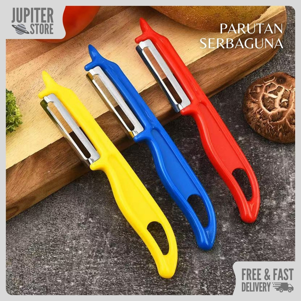 Jupiter Store - Peeler Stainless Steel Pengupas Buah Kentang Wortel Pisau Kupas Serbaguna Tajam