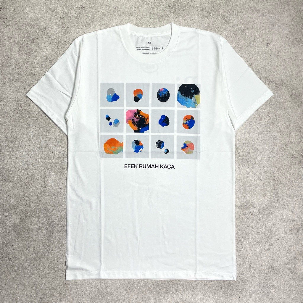 COD | Efek Rumah Kaca - Rimpang Putih | Tshirt White Original Merchandise