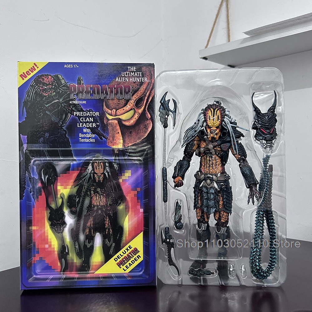 NECA Elder Clan Leader Concrete Jungle Action Figure Fugitive Thermal Vision Fugitive Predator Alien