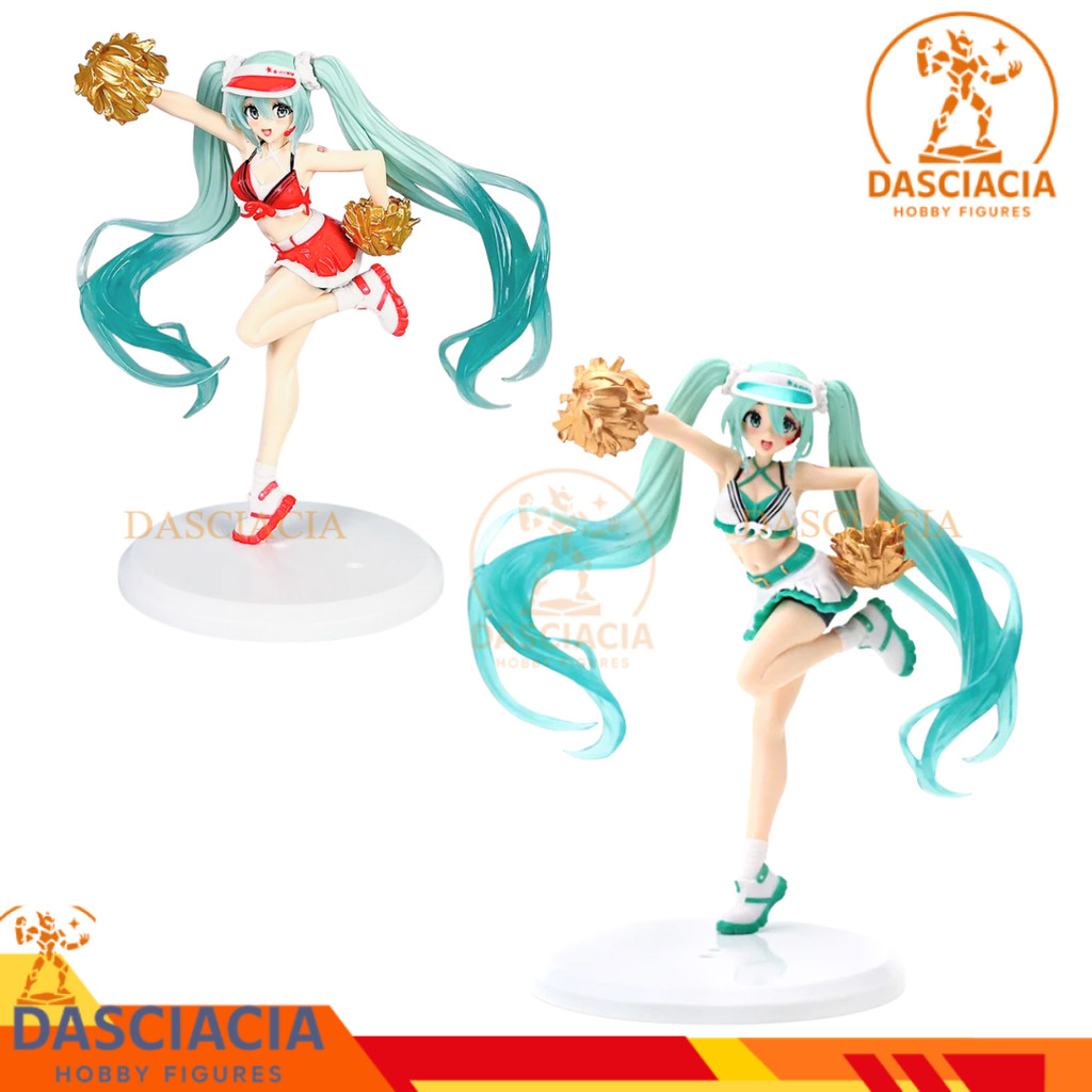 Action Figure Anime Hatsune Miku Uniform Cheerleader Sporty Pajangan Vocaloid